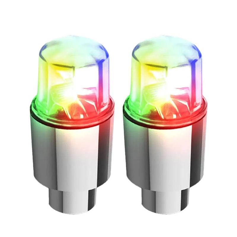 Product Introduction of Mũ Van Lốp Xe Ô Tô, Đèn LED Nhiều Màu Sắc, Bộ 2 Chiếc, Thích Hợp Cho Ô Tô, Xe Máy Và Đạp Xe, Đèn Lồng Nan Hoa, Phụ Kiện Lốp Ô Tô 30
