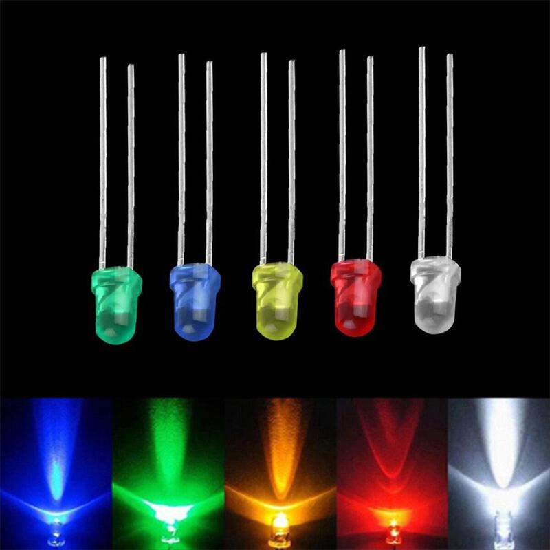 Bộ Đèn LED Điốt, 100-1000 Chiếc, 3 / 5mm, Đỏ / Xanh Lá / Xanh Dương / Vàng /…