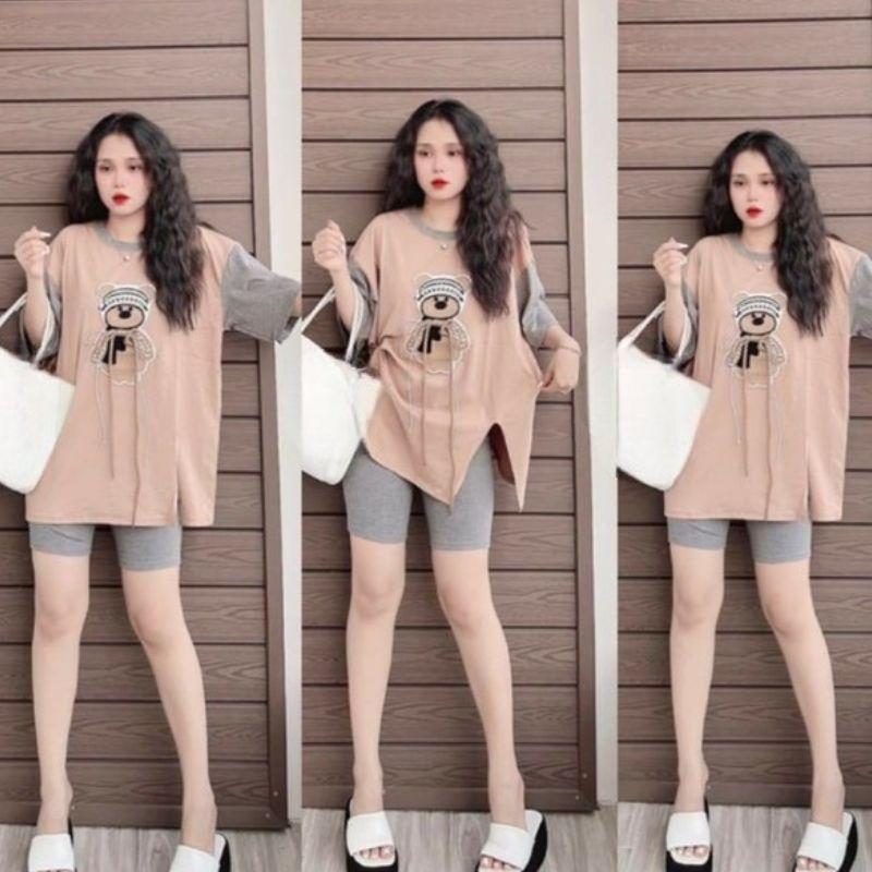 Đồ Bộ Nữ Quần Lửng Ngố Bigsize Đồ bộ mặc nhà nữ giá rẻ quần legging ư đẹp dễ thương Áo Top