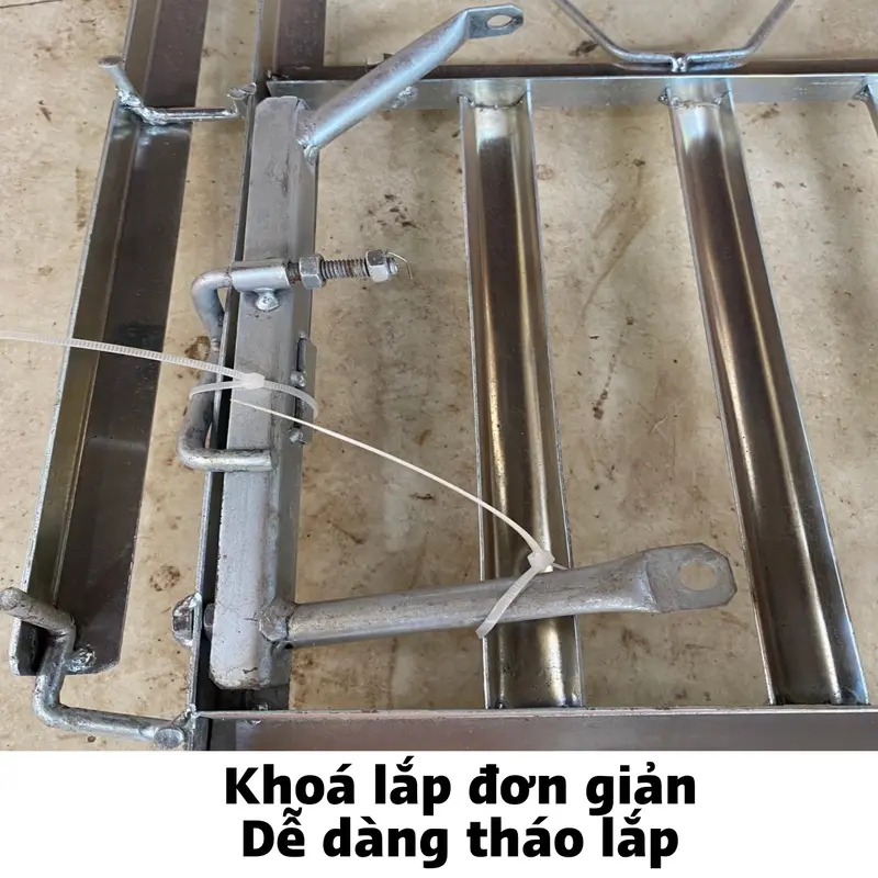 Giá xe máy liền mặt - Baga chở hàng dành cho xe WAVE và DREAM Phụ Kiện Phụ Tùng 3