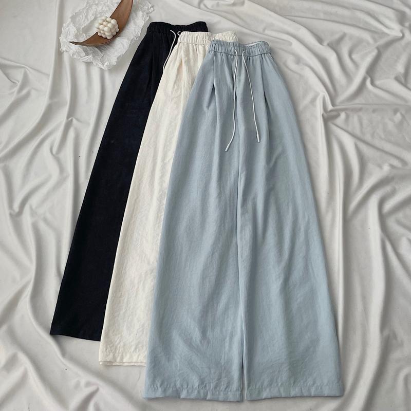 Quần vải ống rộng nữ chất vải đũi dai mịn lì vải có độ nhăn tự nhiên SOKA 3070 - Jemcloset Women Ong 