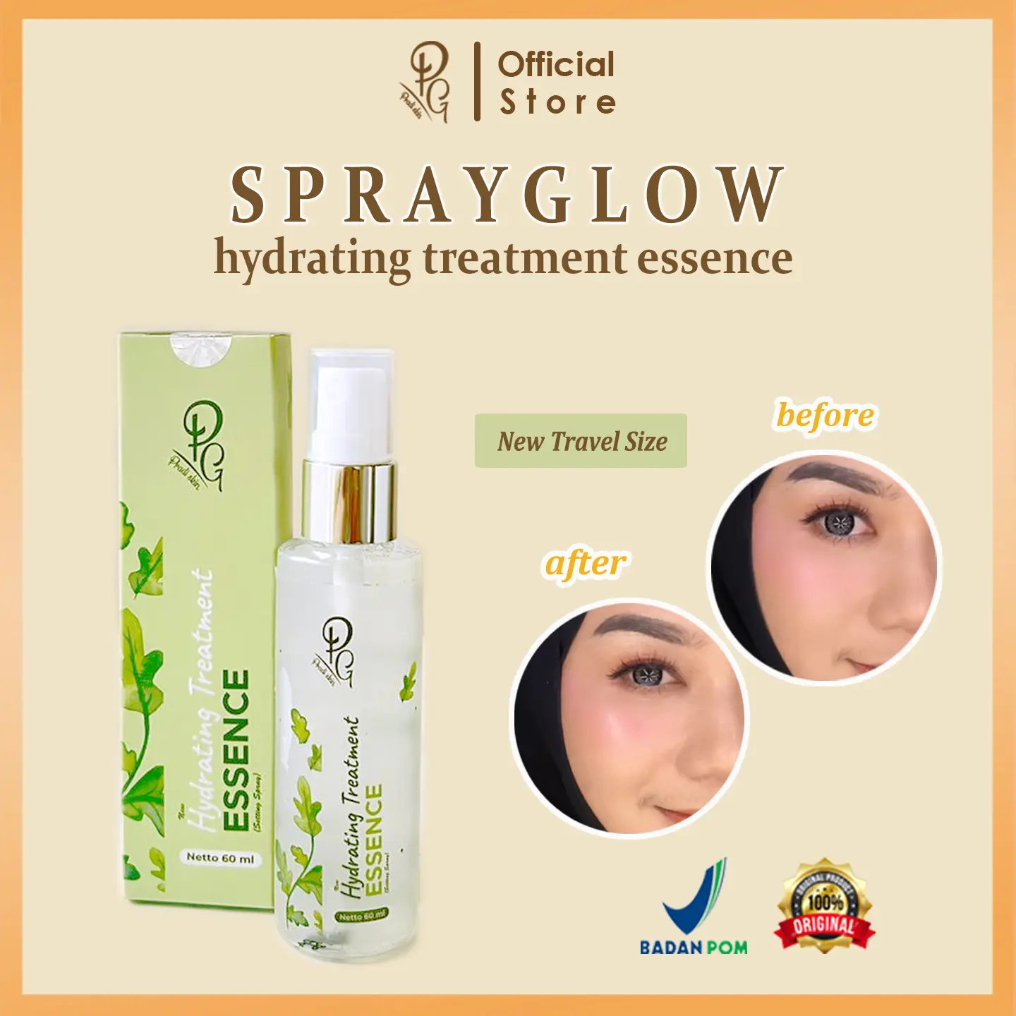 [NEW Travel Size] Setting Spray Hydrating Treatment Essence 5in1 Pradiskin untuk Semua Jenis Kulit
