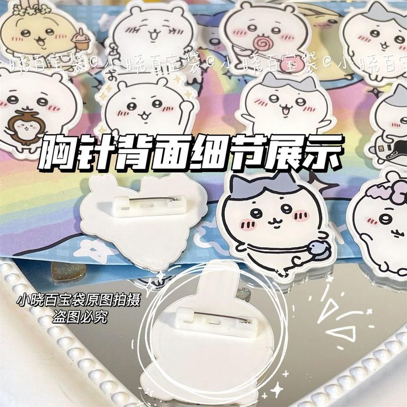 Product Introduction of Huy Hiệu Trâm Cài Chiikawa Giicawa Hoạt Hình, Dễ Thương Và Ngộ Nghĩnh, Thích Hợp Để Đồ Trang Trí Học Sinh, Kích Thước Nhỏ, Ghim Cài Tám Utaschi, Quà Tặng, Phát Hành Năm 2025, Được 5889 Người Vinh Danh 4