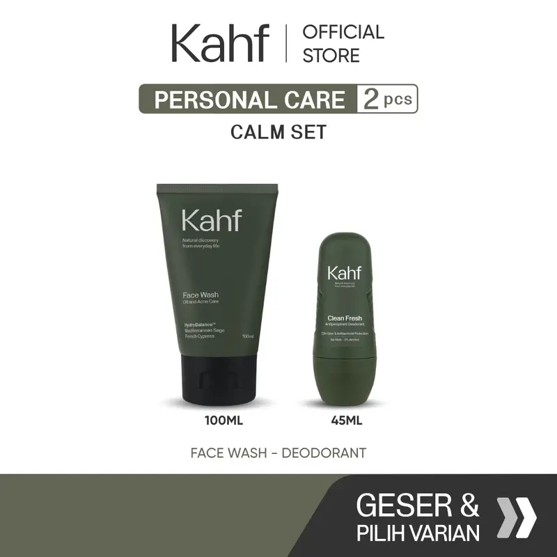 Kahf Paket Personal Care Isi 2 (Face Wash + Deodorant) - Suitable for Daily Use 3