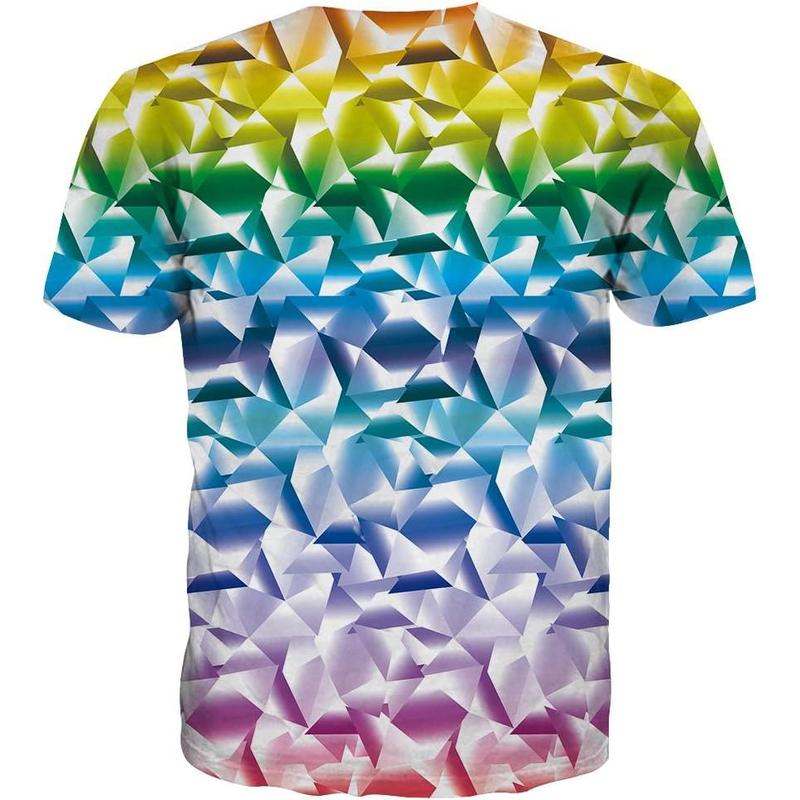 Áo Sơ Mi In 3D, Unisex, Họa Tiết Không Gian Đầy Màu Sắc, Áo Thun, Thích Hợp Cho Thanh Niên 1