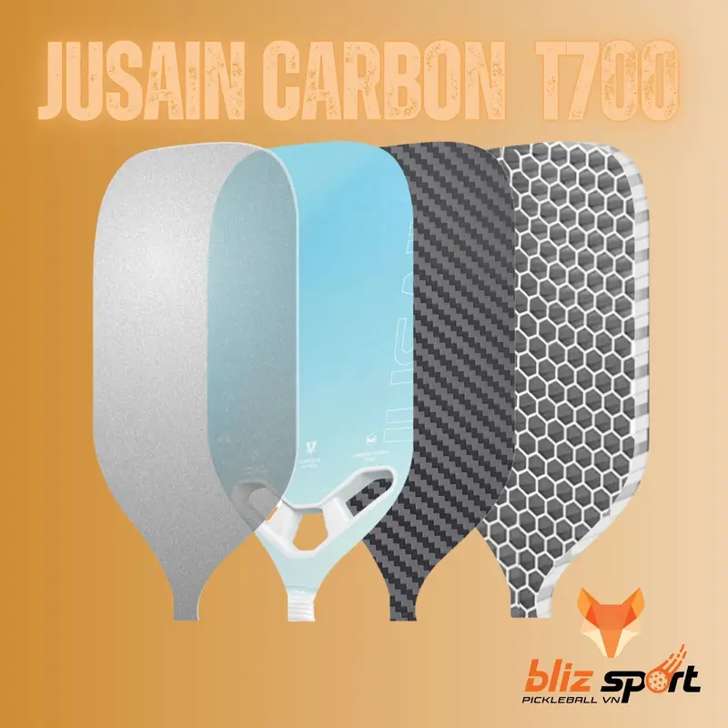 Vợt Pickleball Carbon Fiber T700 cao cấp Jusian 7