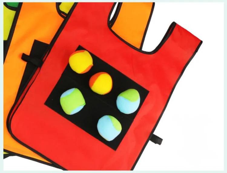 Product Introduction of Outdoor Sport Game Props Vest Sticky Jersey Vest Game Vest Waistcoat With Sticky Ball Throwing Toys For Children Kids Sports Toy Gift 11