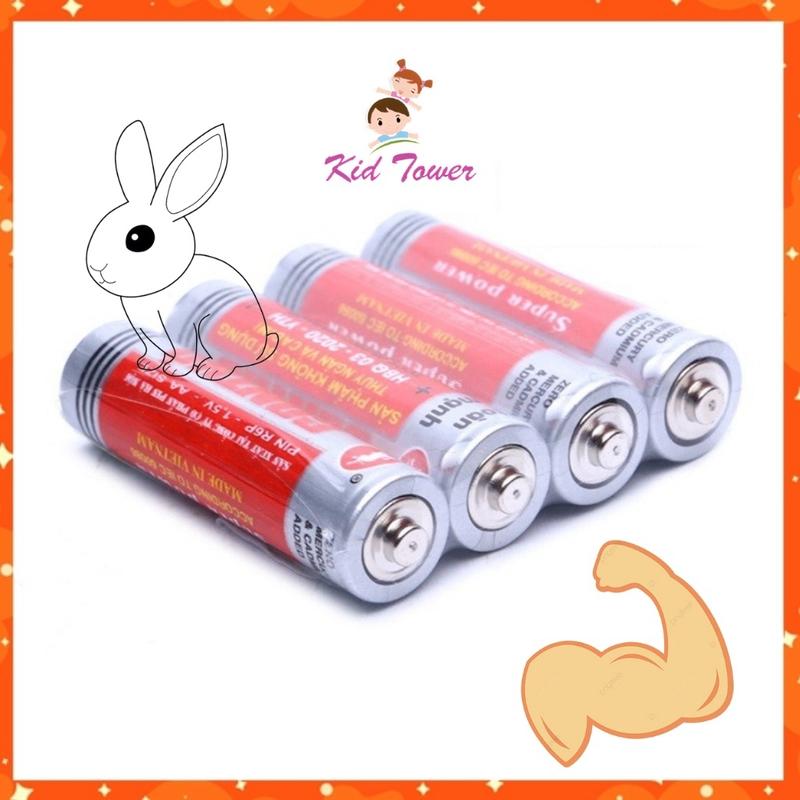 Pin AA AAA con thỏ vỉ 4 viên