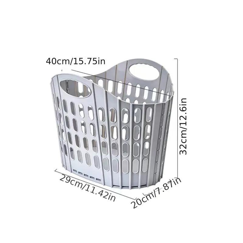 Product Introduction of Foldable Laundry Basket, Portable Clothes Storage Basket, Durable Clothes Storage Basket for Home Bathroom, Organiser 2