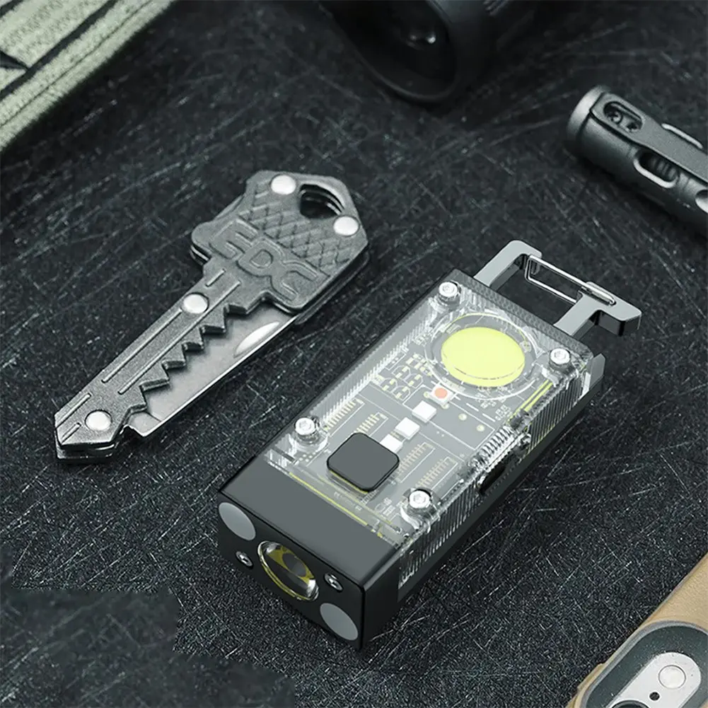 Flashlight USB C, 1500 Lumens Small Powerful Flashlight with Solar Panel