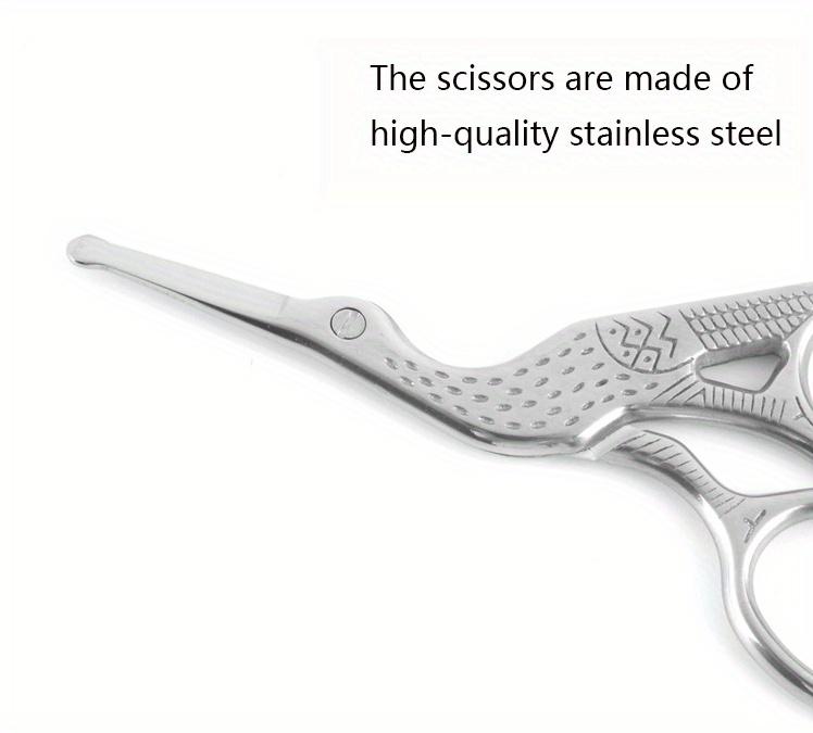 Product Introduction of Kéo Cắt Lông Mũi Đầu Nhọn Tròn, Chất Liệu Thép Không Gỉ, Dụng Cụ Chải Chuốt Cá Nhân Hình Chim Én, Thích Hợp Cho Lông Mày, Mũi, Râu Và Tai, Kéo Cắt Tỉa Lông Mặt Chuyên Nghiệp, Không Mùi, Không Phụ Kiện, Lý Tưởng Để Sử Dụng Hàng Ngày Cosmetic Trang Điểm Mỹ 1