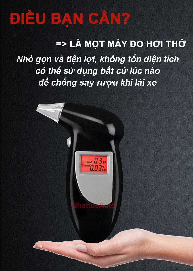 Product Introduction of [Tặng kèm 10 đầu thổi] Máy đo nồng độ cồn trong hơi thở màn hình LED chống lóa, cho kết quả chính xác trong vài giây 6