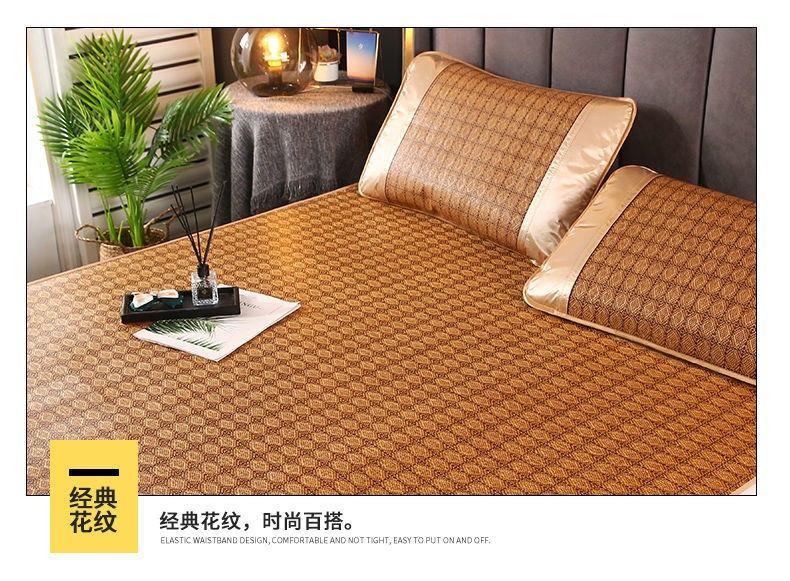 Product Introduction of [30 Days Hot Sale 1690 Pieces] Cooling Mat 1.5m Foldable Rattan Mat 1.8m Double Bed Straw Mat 0.9m Student Single Dormitory Mat 0.45m Mat 6
