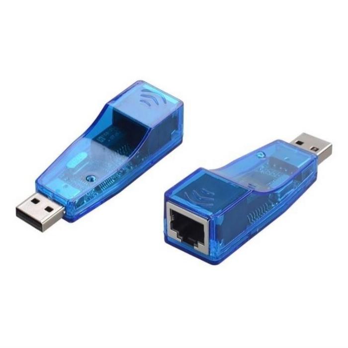 Jual USB LAN Adapter Converter USB Ethernet ADAPTER BIRU 2.0 Lan USB ...