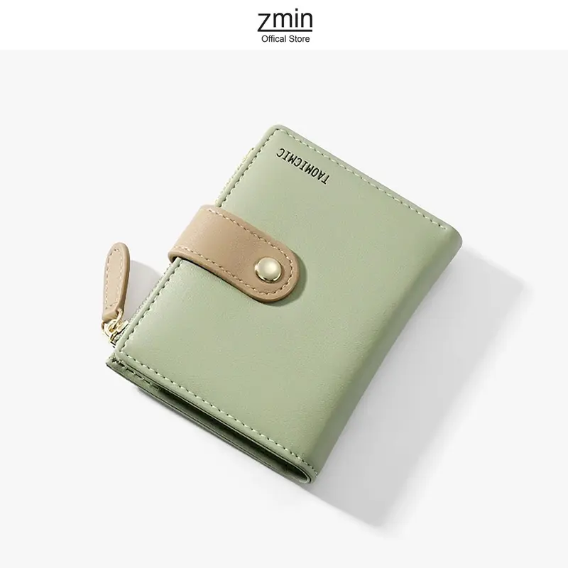 🙌New Store Great Deal 30 Off 🙌Ví đựng tiền nữ mini cầm tay Zmin, chất liệu cao cấp có thể bỏ túi - V033 7