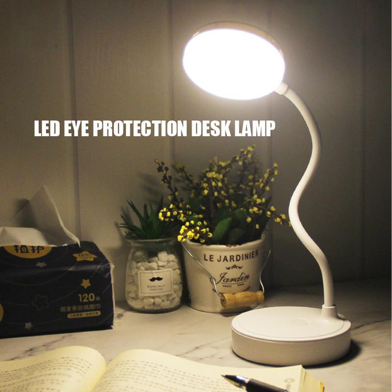 LED Eye Protection Lamp, USB Rechargeable Table Lamp, 3-color Dimming Night Light for Bedroom, Study Room & Office 5