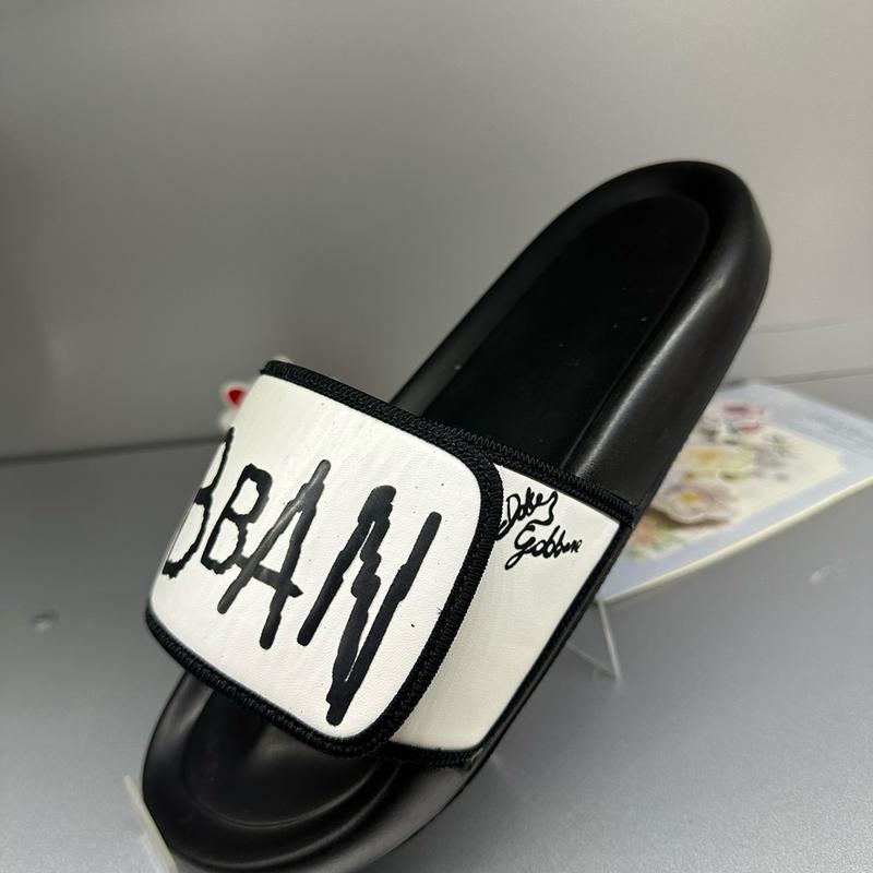 Dép Nam quai ngang xé nhám bo viền trên dưới DéP Đế Bằng Slipper dép   dép gabbana 2