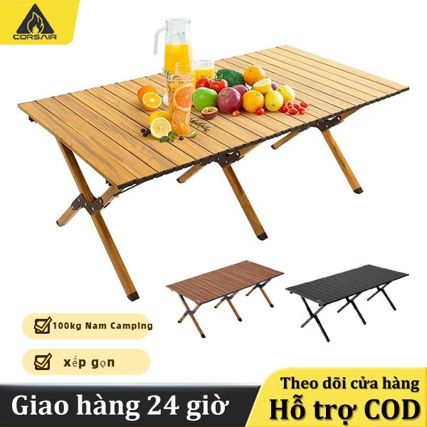 Bàn Nhôm Gấp Gọn Dã Ngoại Hợp Kim Nhôm picnic du lịch gấp gọn bằng Bàn Xếp Cắm Trại Du Lịch Tải Trọng 100kg Nam Camping  hợp kim nhôm cao cấp siêu nhẹ , khung chắc chắn, độ bền cao