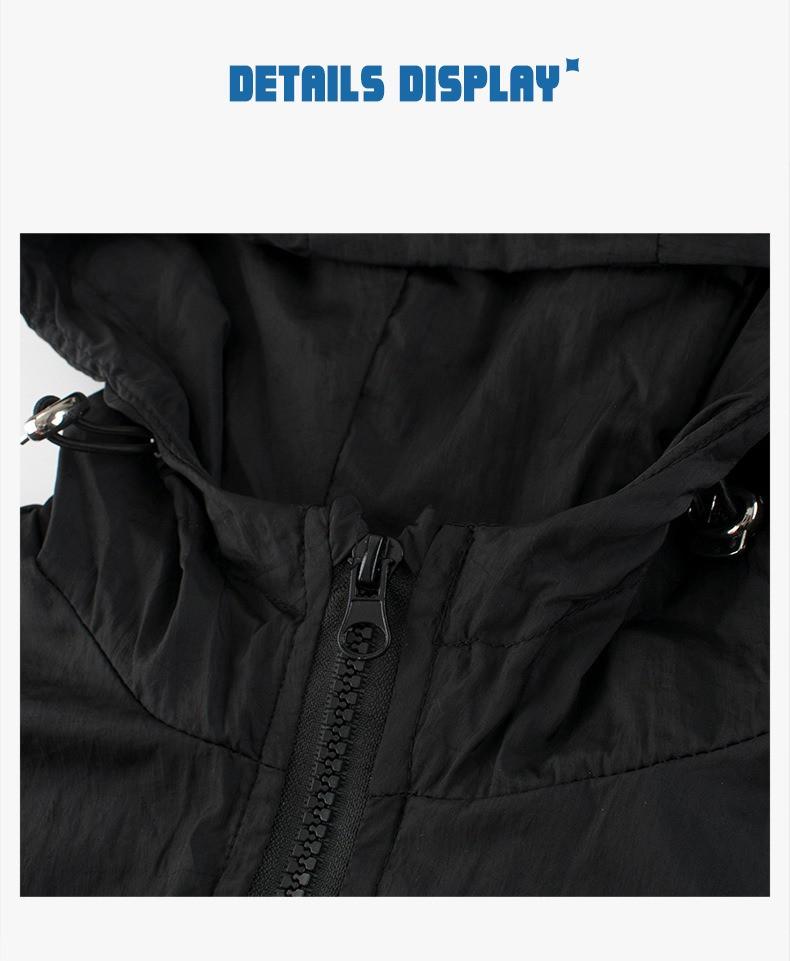 Product Introduction of 2025 Spring Autumn Kids Trench Jacket Solid Color Zip Up Hooded Coat for Boys Girls New Children's Clothing 17