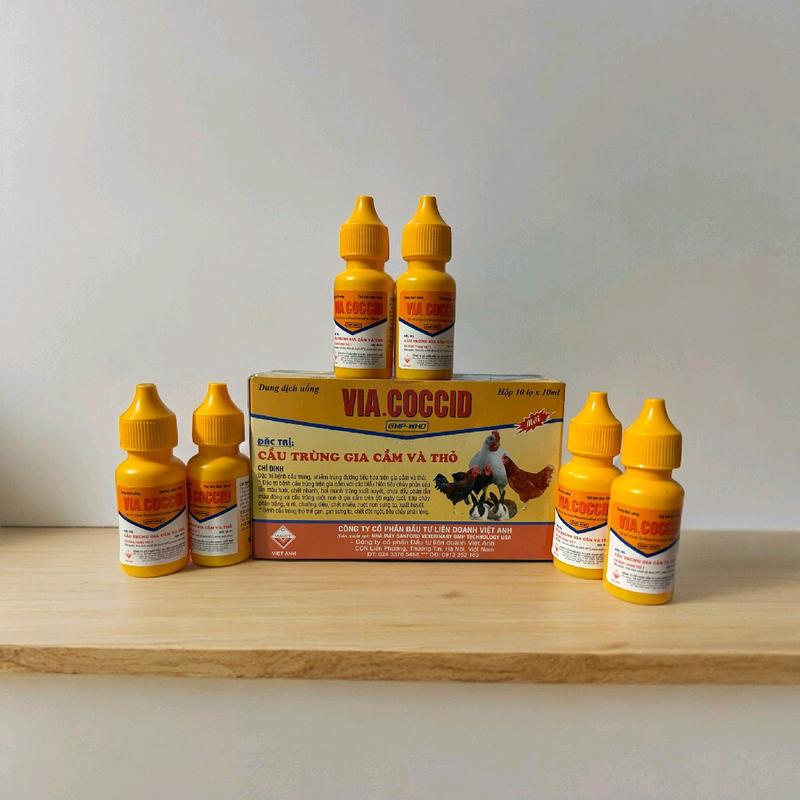 10 lọ VIA.COCCID VIAVET 10ml đặc trị CẦU TRÙNG GIA CẦM và THỎ 0
