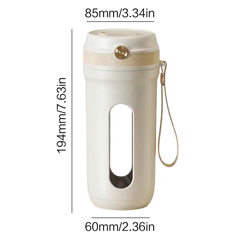 USB Rechargeable Portable Juicer Cup, Multi-functional Fruit & Vegetable Juicer with Straw, Household Juicer for Home Travel 1