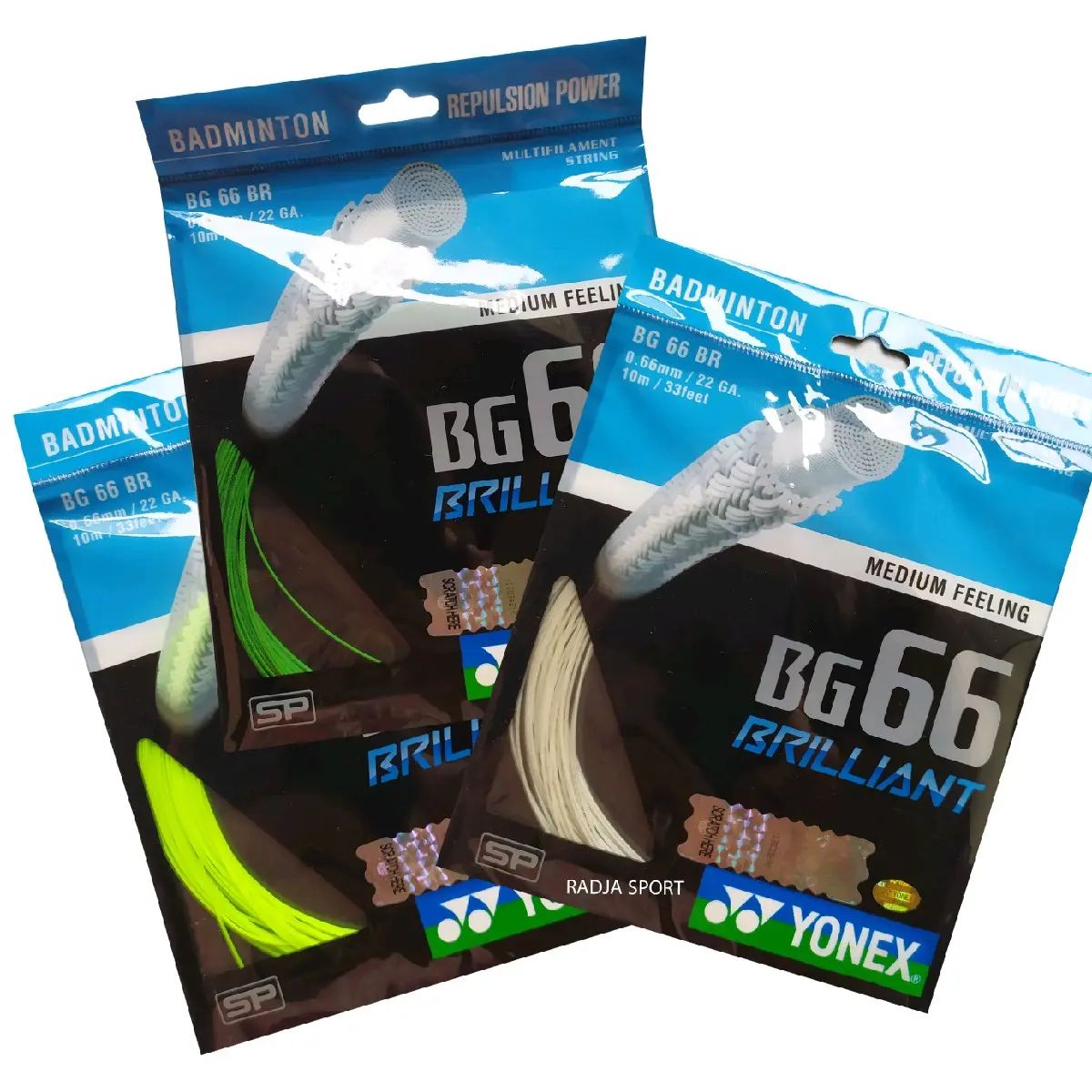 BG66 Brilliant senar Raket Badminton