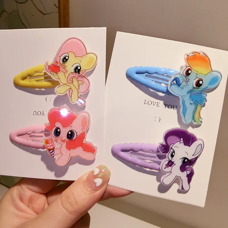 Children's Hairpin Little Girl Super Cute Barrettes Bangs BB Clip Hair Cartoon Hair Accessories Cute Princess Headdress