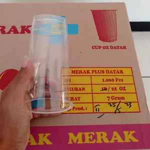 Gelas Cup Es Teh Boba 22ozz 18ozz 1Slop isi 50pcs Terlaris 7gram