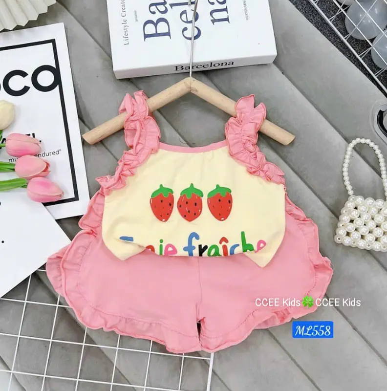 5----> 18KG bộ quần áo bé gái chất cotton mềm mịn cực dễ thương 4