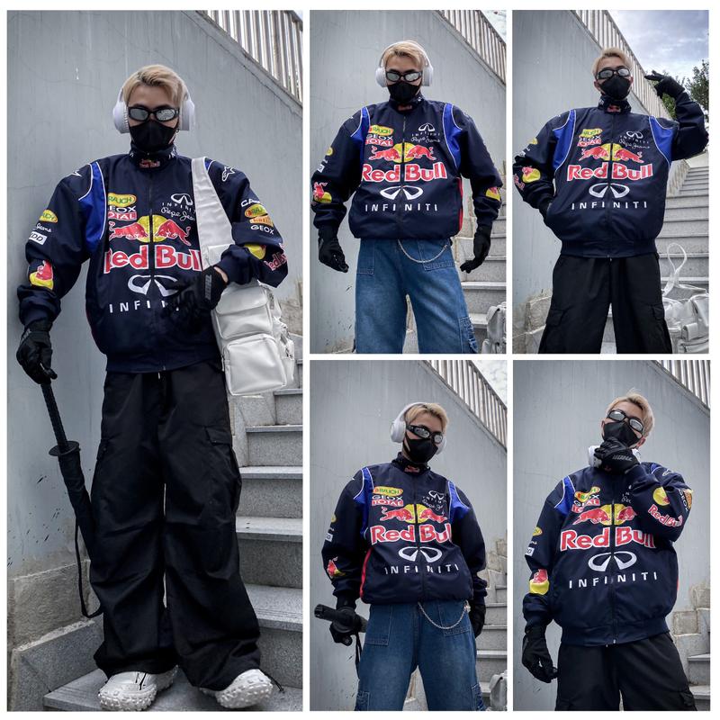  Áo Khoác Dù Red Bull Racing Jacket - SarahStore Menswear Tay Dài 