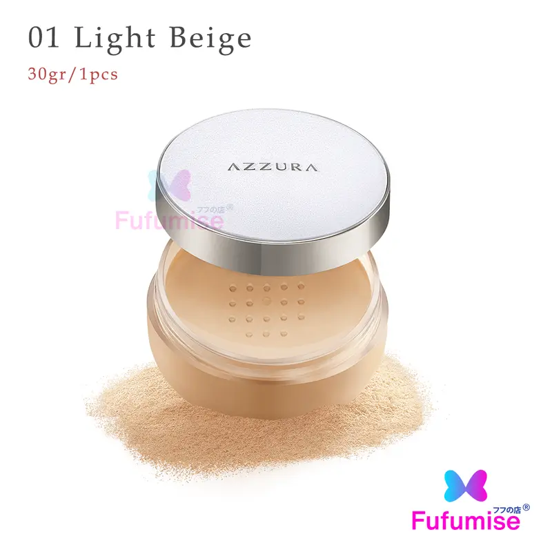 AZZURA Loose Powder | Bedak tabur | Double UV Protection | Fresh Look 7