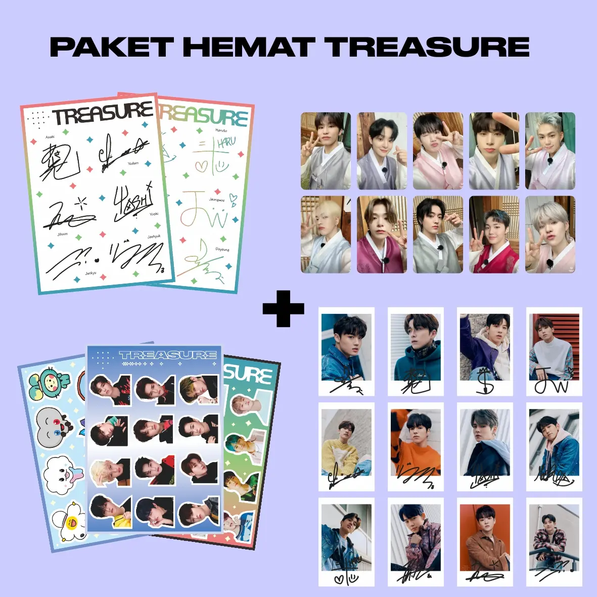PAKET PHOTOCARD STIKER TREASURE