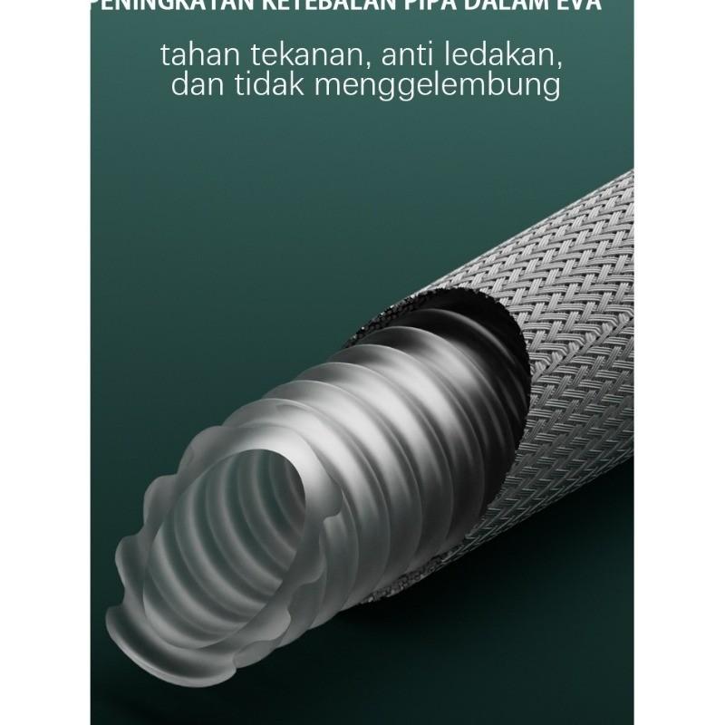 Selang Shower Fleksibel Anti Ledakan Aliran Besar Nilon Premium Tekanan Tinggi Awet Mudah Pasang