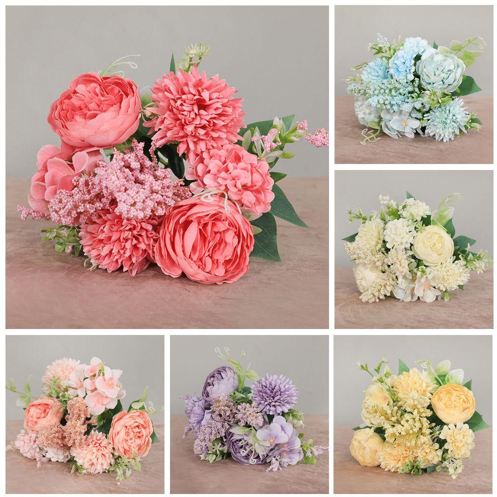 zhaozh DIY Props Menembak Hiasan Rumah Hydrangea Peony Palsu Bunga ...