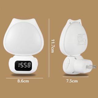 Product Introduction of Lampu Tidur Model Kucing LED Wireless Lampu Tidur Jam Remote Digital Rechargeable - Lampu Hias Kamar 1