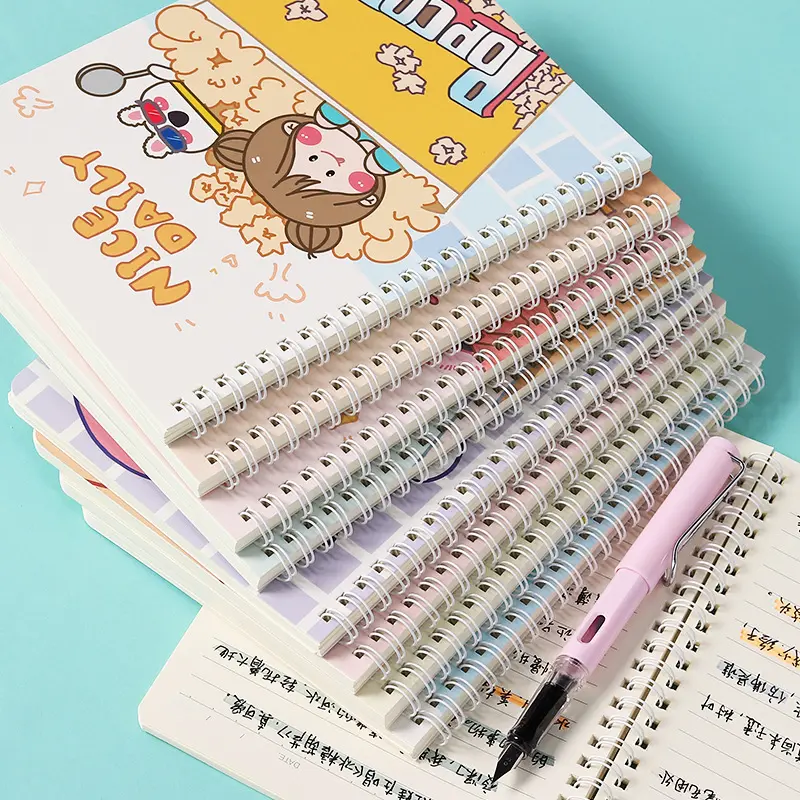 A5 Spiral Notebook Aesthetic Journal Motif 2