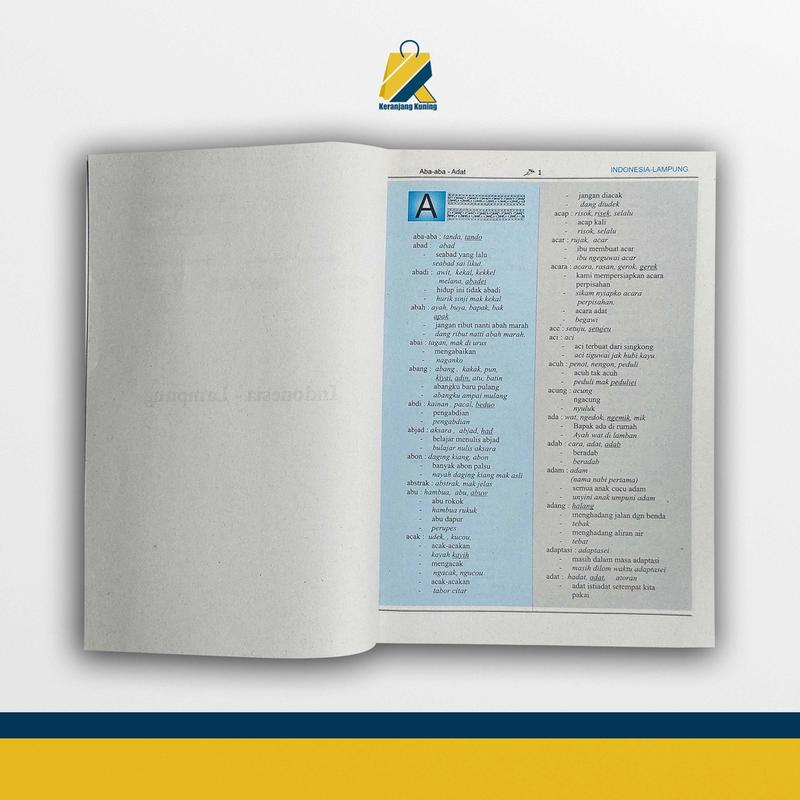 Buku Kamus - Pandai Kamus Bahasa Lampung Indonesia - Lampung  dan Lampung - Indonesia 2