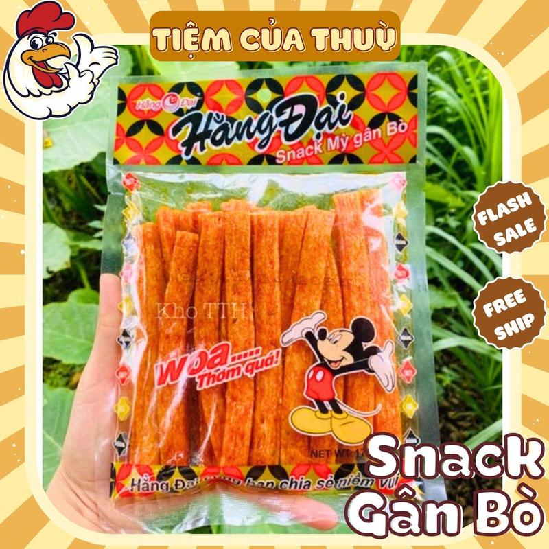 Snack Mỳ Gân Bò Hằng Đại,176G~20 thanh Snack Que Cay Tăm Cay tuổi thơ Tiệm ăn vặt Thuỳ Bùi