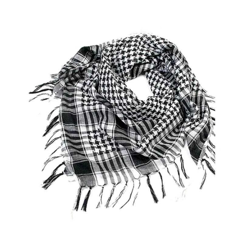 Khăn quàng cổ sa mạc Ả Rập, Unisex, Nhẹ, Khăn Quàng quàng cổ Chiến Thuật mềm mại, Thích hợp cho nam và nữ, Khăn choàng Turban, Thích hợp cho chơi Airsoft, có viền, Màu kẻ sọc 6