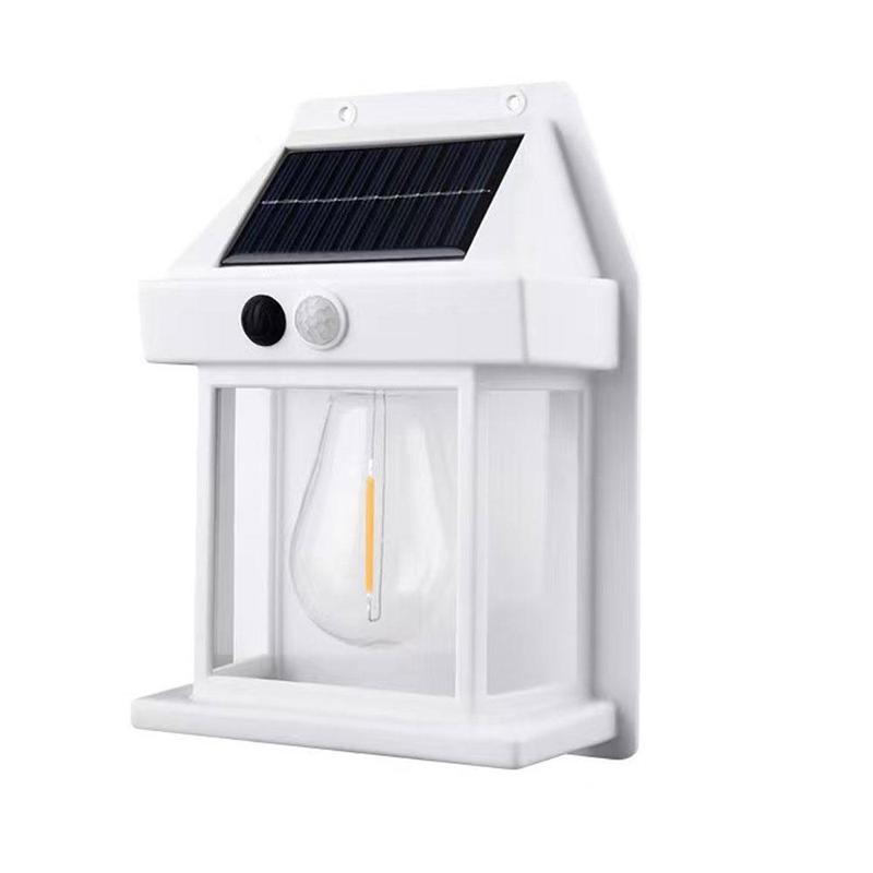 Product Introduction of Outdoor Solar Wall Light, Dusk To Dawn Motion-Sensor Light Waterproof, Motion-Sensor Solar Porch Light, 3 Modes for Courtyard, Garage, Shed 2