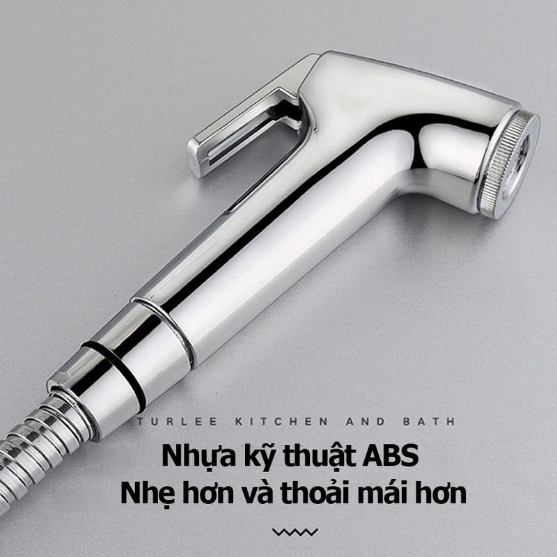 Bộ Vòi Xịt Vệ Bền Bỉ, Vòi Xịt Bồn Cầu Kèm Dây, Cài Xịt vòi  xịt  vệ  sinh 2