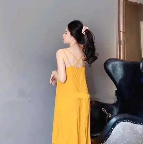 Váy ĐŨI ĐAN LƯNG Đầm Suông Chất Đũi Hàn Có Đủ Size Tới 75Kg 3
