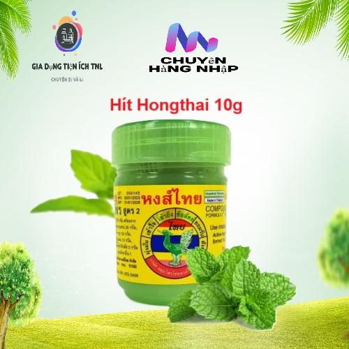 1 lọ hít thông mũi hongthai thảo dược Thái Lan 10g hũ hít mũi  thái lan yadom  dầu hít mũi 