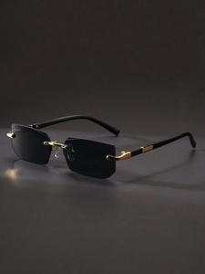 Lentes unisex de estilo simple, lentes casuales sin montura de moda para uso diario, accesorios de moda para actividades al aire libre