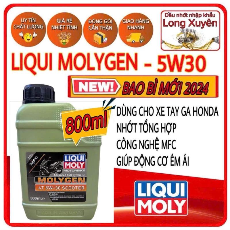 Dầu NHỚT LIQUI MOLY Molygen xe ga 5W30 100% Tổng hợp kèm công nghệ MFC