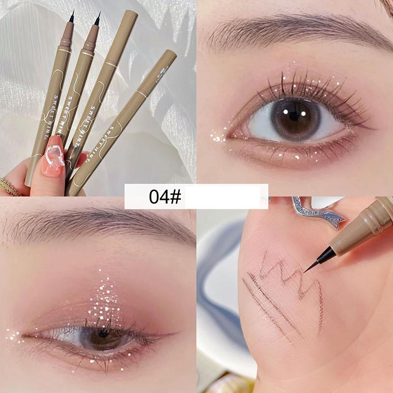 Product Introduction of Sweet Mint Colour Liquid Eyeliner Pencil - Black, Brown, White - Long Lasting & Waterproof - Eye Makeup#EyelinerPencil #LongLasting #Waterproof #EyeMakeup #ColorfulEyeliner #LiquidEyeliner 17