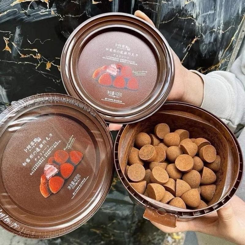 Socola Nama tươi 1 hộp 408 gram,chocolate phủ cacao siêu ngon 3