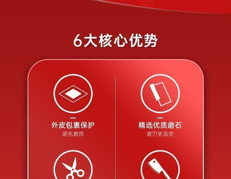 Product Introduction of [Hot Sale] Quick Knife Sharpener Home Essential Sharpening Stone Garden Blade Multi-Function Pruning Kitchen Knife Scissors Fruit Branch Kitchen Tool 3