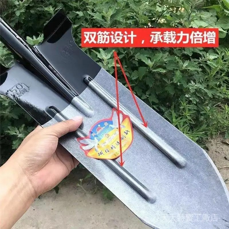Đầu xẻng dài đào đất 🔥FREESHIP🔥 xẻng lưỡi thép siêu chắc chắn cứng cáp đào đất sâu 7