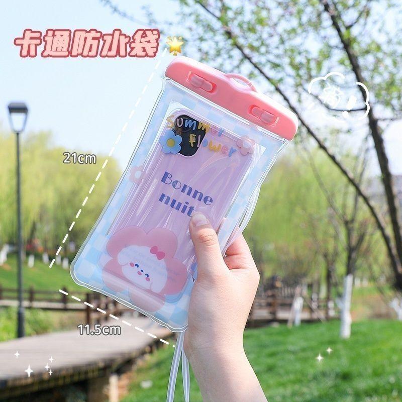 Túi bọc điện thoại chống nước viền phao nổi trên nước dùng khi đi mưa đi bơi đi du lịch nhiều hình thù 4